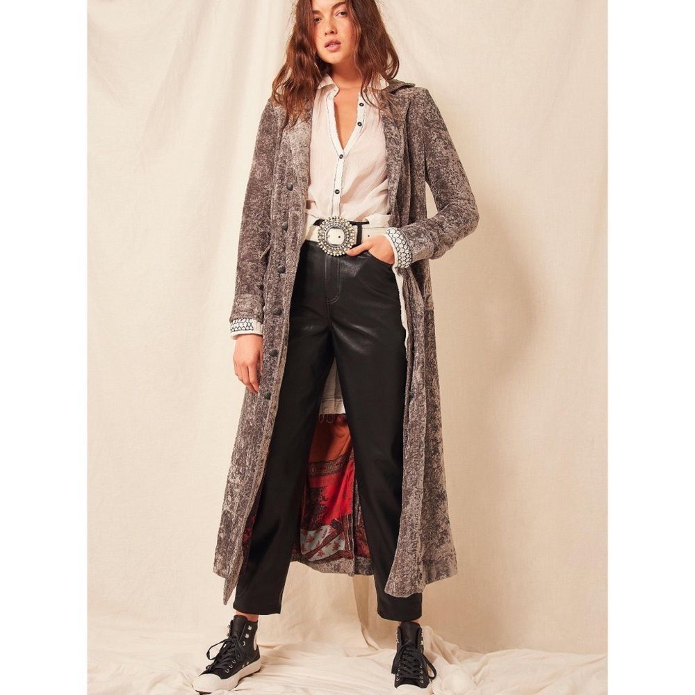 Free People Soho Velvet Duster MSRP $398 Small